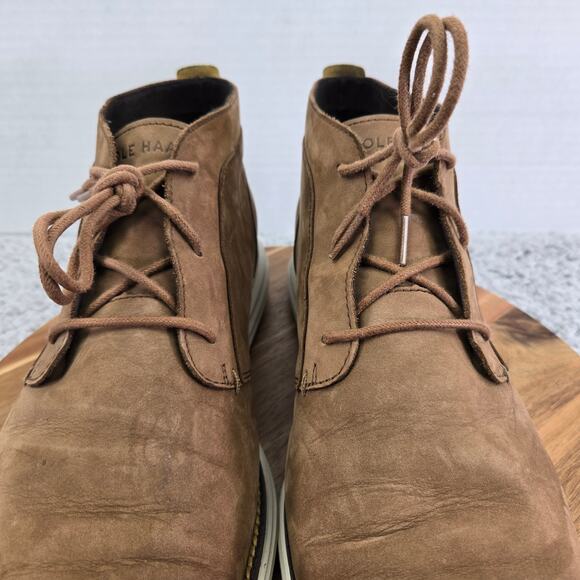 Cole Haan Mens 12M OriginalGrand Brown Leather Casual Lifestyle Chukka Boots main image 13